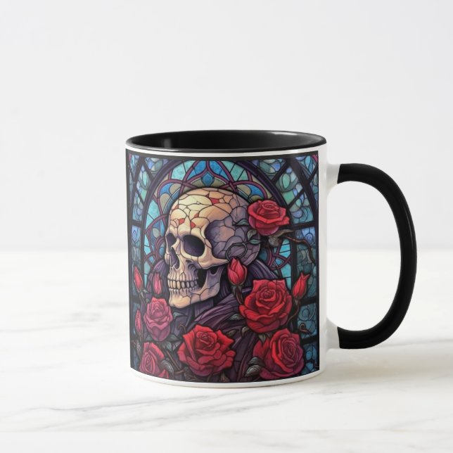 Taza Calaveras mirando hacia adentro del tazón del café (Derecha)