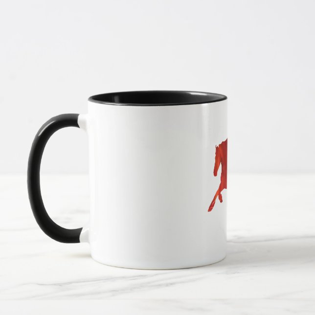 Taza Calcomanía de caballo de fuego (Izquierda)