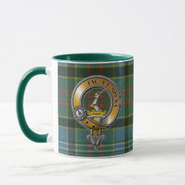 Taza Caldwell Tartan & Badge
