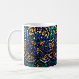 Taza "caleidoscopio " del mosaico del vitral