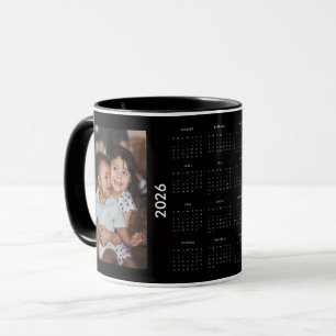 Taza Calendario personalizado Familia 2 Fotos 2026