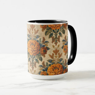 Taza caléndula de William Morris floral Vintage