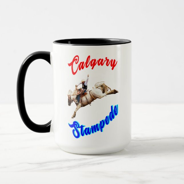 Taza Calgary Canada Horses July Riders Calgary Stampede (Izquierda)