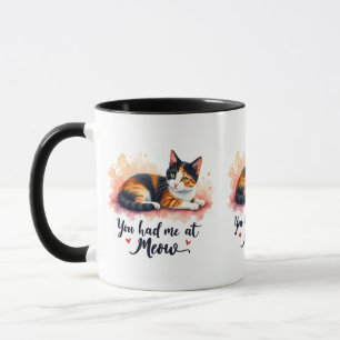 Taza Calico Cat que me tenías en Meow Watercolor