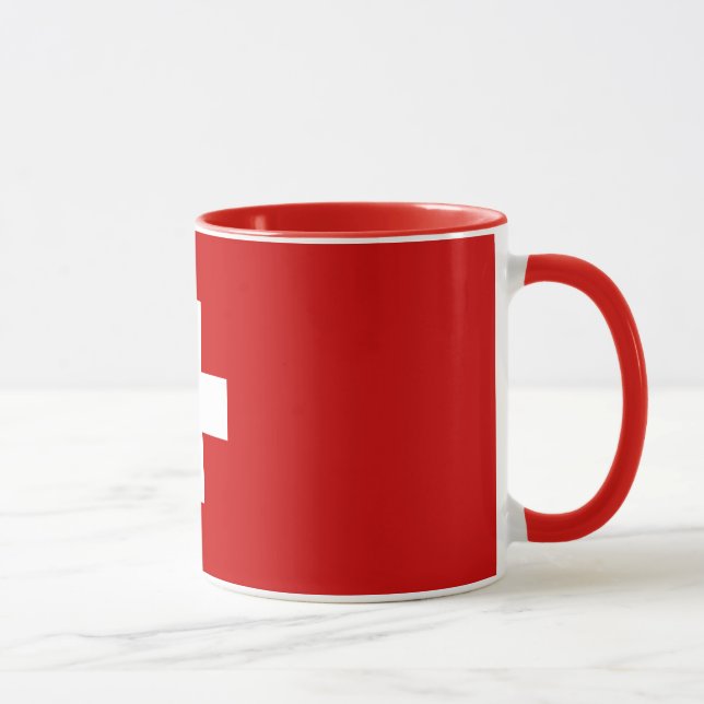 Taza Calidad de la bandera de Suiza (Derecha)