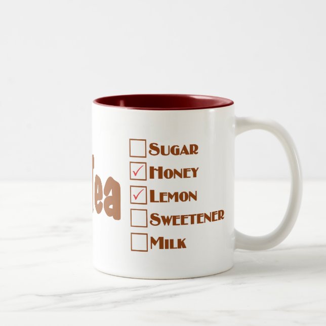 Taza caliente del té de la mamá: Té caliente con (Derecha)