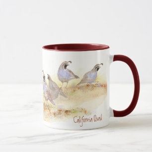 Taza California Quail Mug