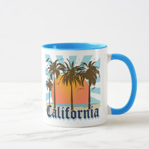 Taza California vara puesta del sol