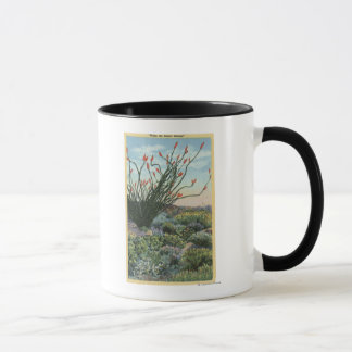 Taza CaliforniaView de Cacti en flor