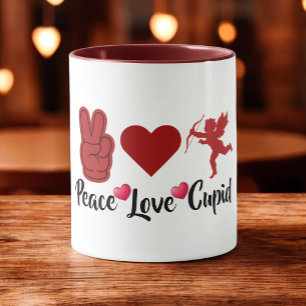 Taza Cáliz de Paz Amor Cupido - Ángel Adorable de San V