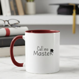 Taza Call me Master - Customizable Mug - Degree - 