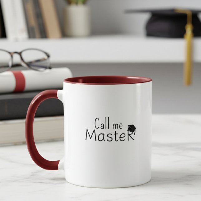 Taza Call me Master - Customizable Mug - Degree -  (Subido por el creador)