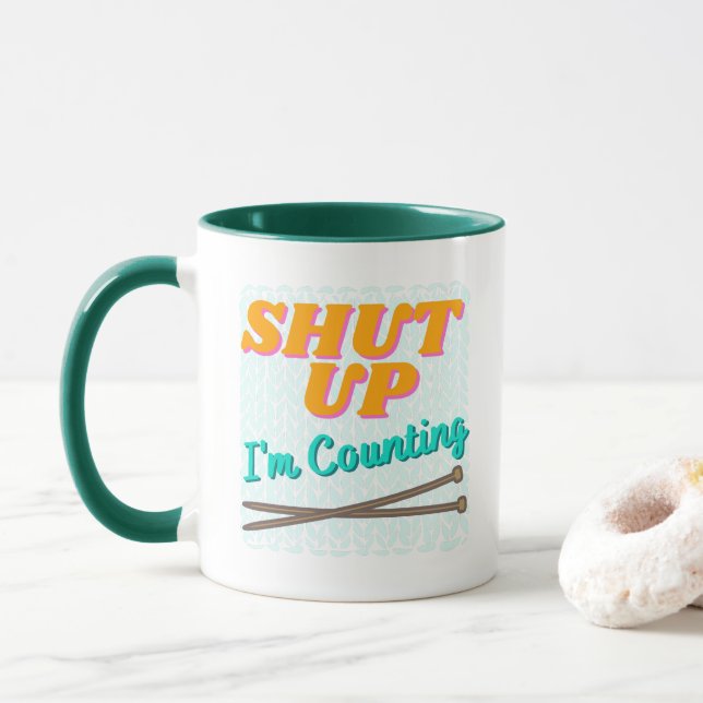 Taza Cállate, estoy contando a Mug (Con donut)