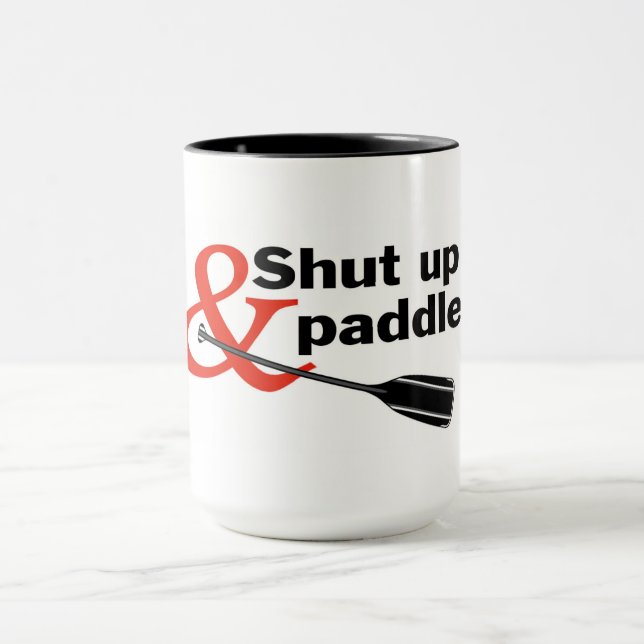 Taza Cállate y paddle Mug (Centro)