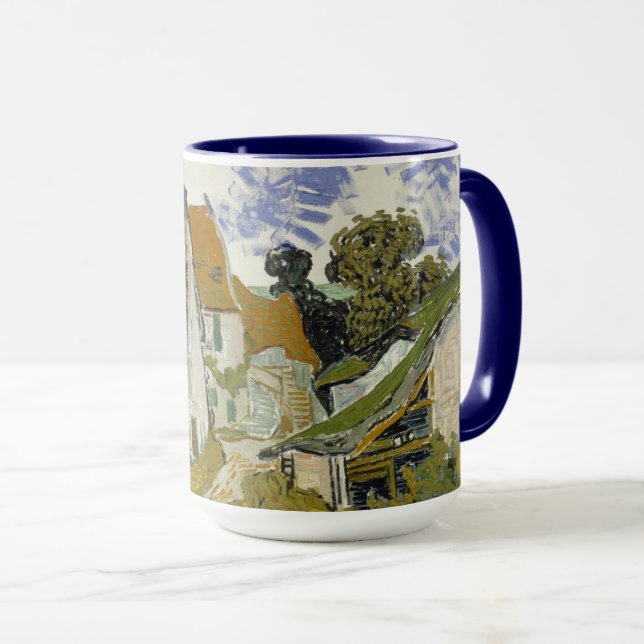 Taza Calle Auvers-sur-Oise por Vincent van Gogh (Anverso derecho)