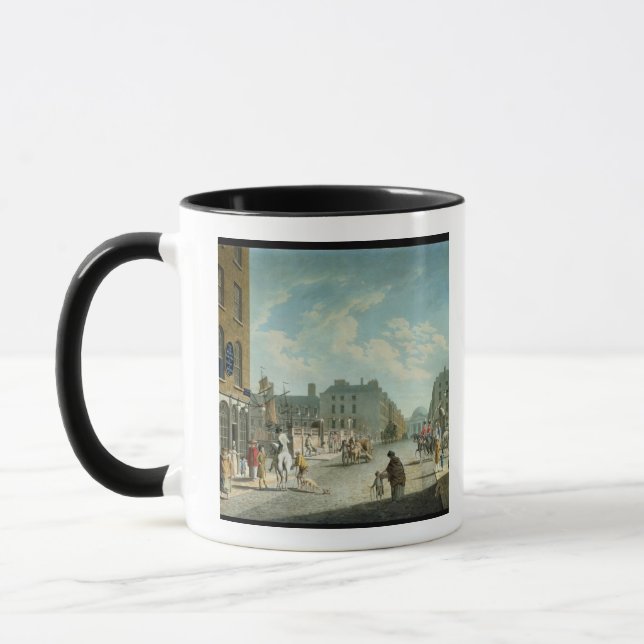 Taza Calle con el intercambio real, Dublín, 1800 del (Izquierda)