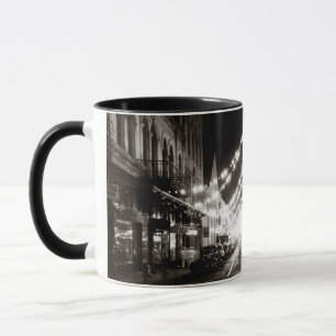 Taza Calle Fuerte de Honolulu en 1942 de noche