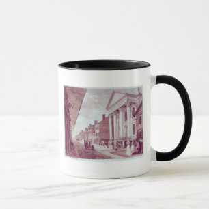 Taza Calle principal con la primera iglesia
