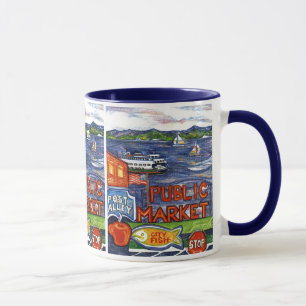 Taza Callejón del poste con el transbordador