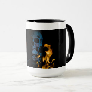 Taza Calor muerto - fotografía espeluznante del cráne