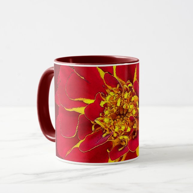 Taza caloro rojo brillante (Anverso izquierdo)