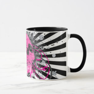 Taza calumnias. con burbujas.