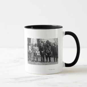 Taza Calvin Coolidge con los indios de Osage