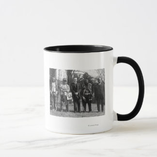 Taza Calvin Coolidge con los indios de Osage