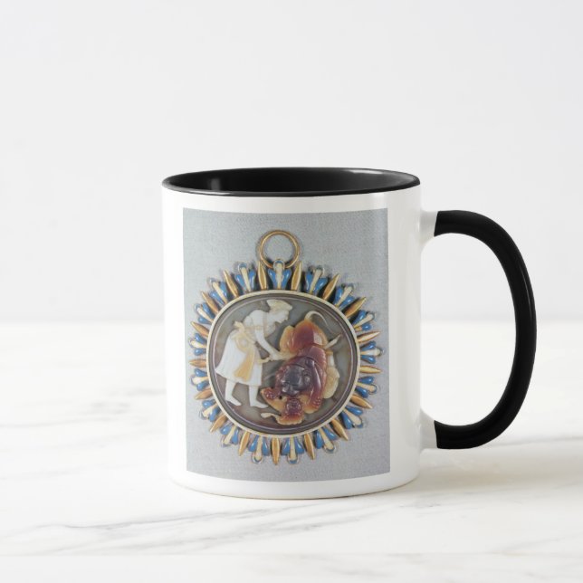 Taza Camafeo que representa el león de la matanza de (Derecha)