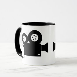 TAZA CÁMARA DE PELÍCULA TRENDY EN BLANCO Y NEGRO