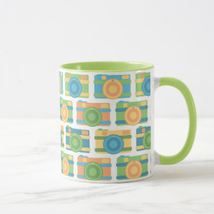 Taza "Cámaras retro coloridas"