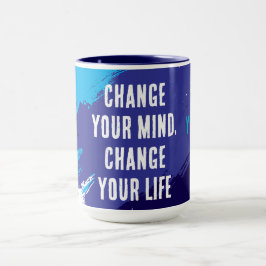 Taza Cambia Tu Mente, Cambia Tu Vida (AZUL)