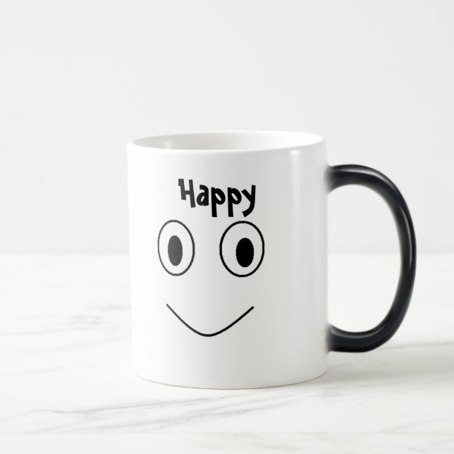 Taza cambiante de la temperatura feliz (Derecha)