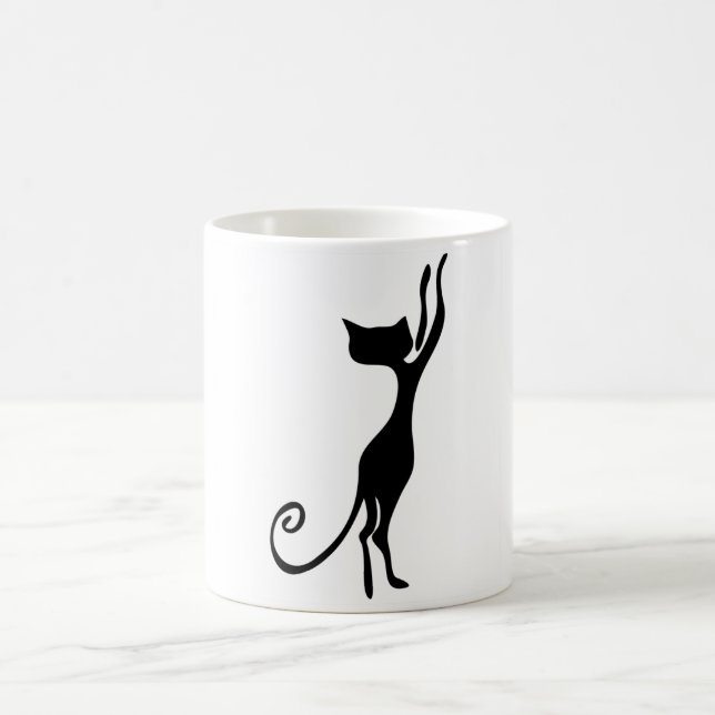 Taza cambiante del gato del color (Centro)
