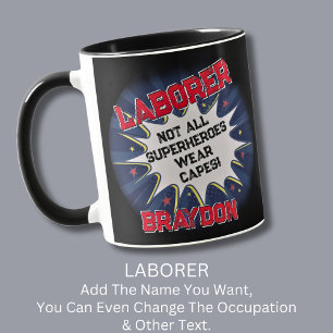 Taza Cambiar texto del nombre - TRABAJADOR - No todos l