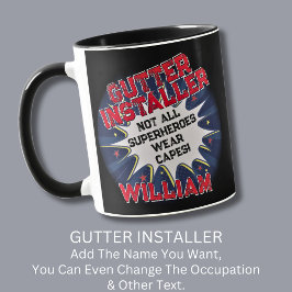 Taza Cambiar texto, INSTALADOR GUTTER No todos los supe