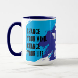 Taza Cambiar tu mente, cambiar tu vida (AZUL)