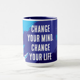 Taza Cambiar tu mente, cambiar tu vida (AZUL)