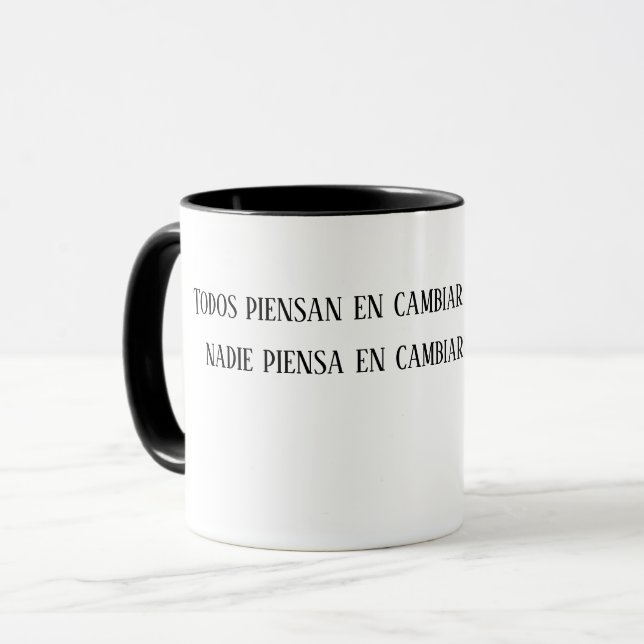 Taza Cambiarse a sí mismo (Anverso izquierdo)