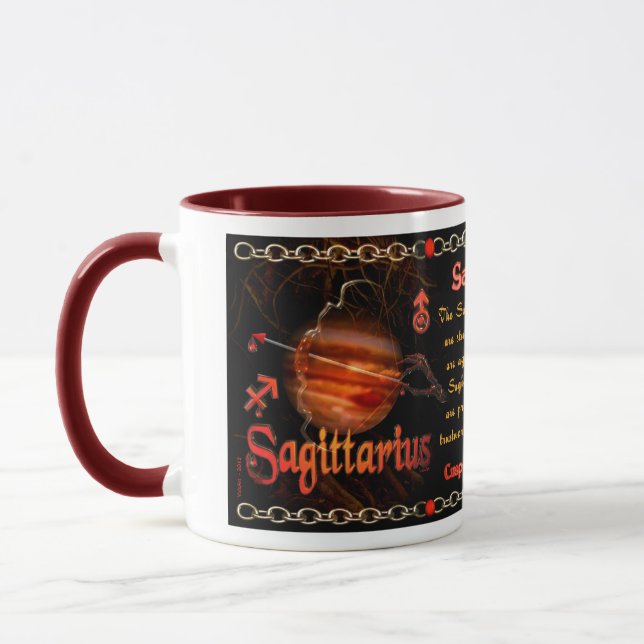 Taza Cambio de signo del zodiaco del sagitario del (Izquierda)
