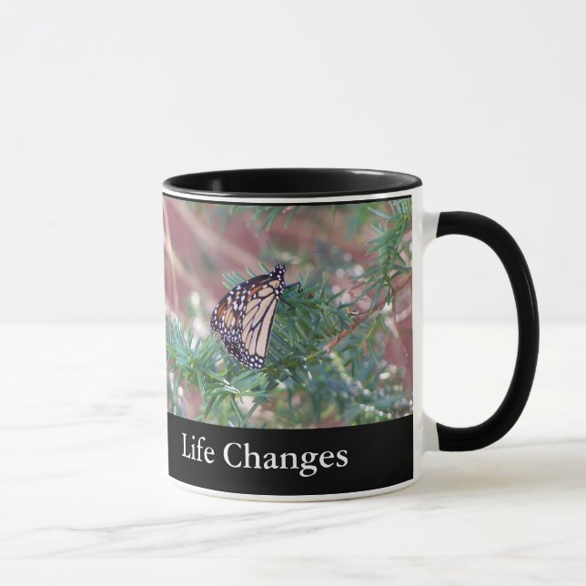 Taza Cambios inspiradores de la vida de los regalos (Derecha)