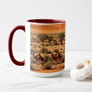 Taza Camellos En El Exterior Australiano, Mug