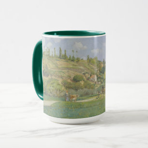 Taza Camille Pissarro el un Cowherd en Valhermeil,