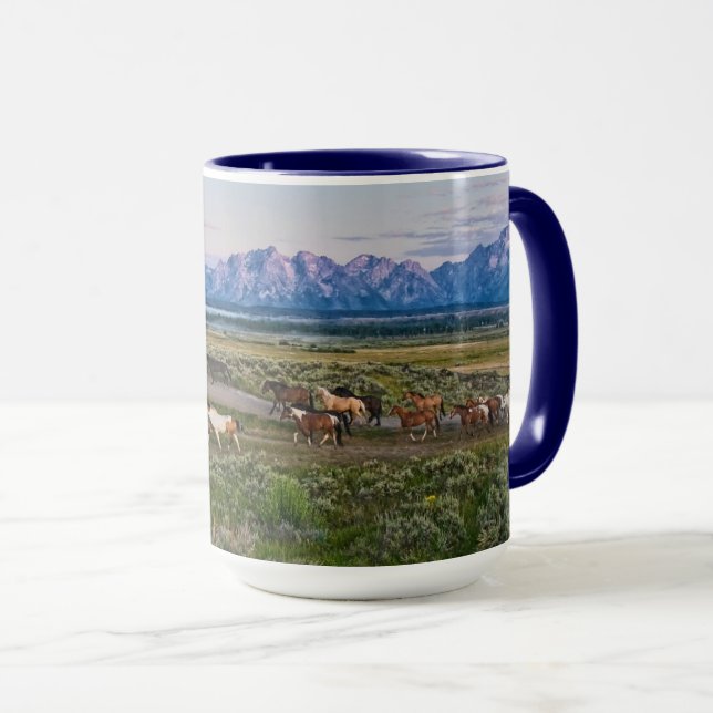 Taza Caminata de caballos (Anverso derecho)
