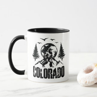 Taza Caminata en el Vintage de Guay Colorado Day Bigfoo