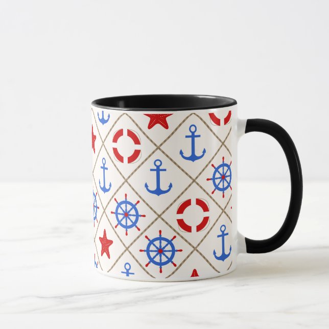 Taza Caminata marina. (Derecha)