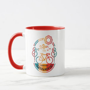 Taza Camino de ciclismo Retro Sacramento.