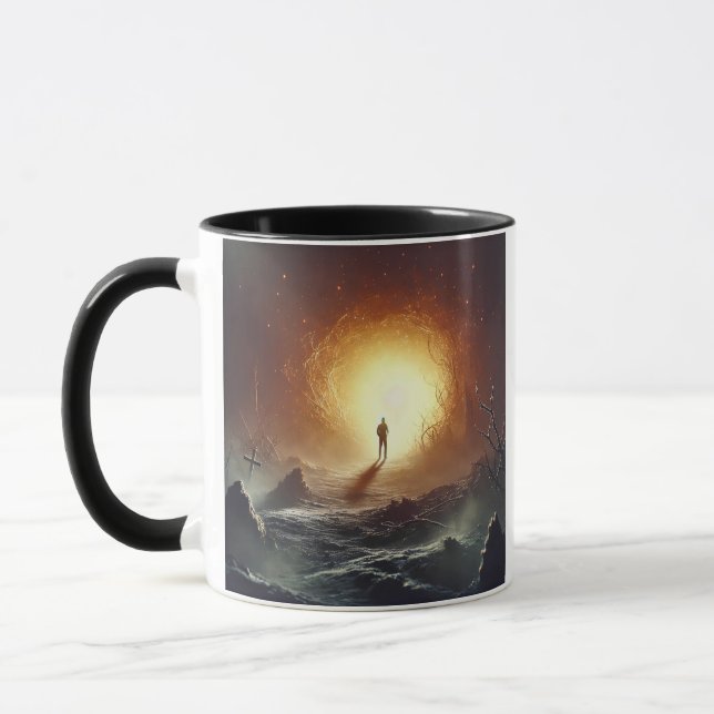 Taza Camino de la perseverancia del café Mug (Izquierda)
