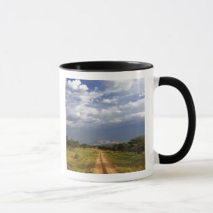 Taza Camino de tierra primitivo a través del norte