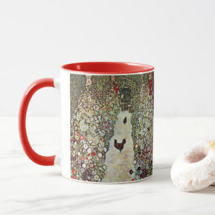 Taza Camino del jardín con gallinas, Gustav Klimt, Art 